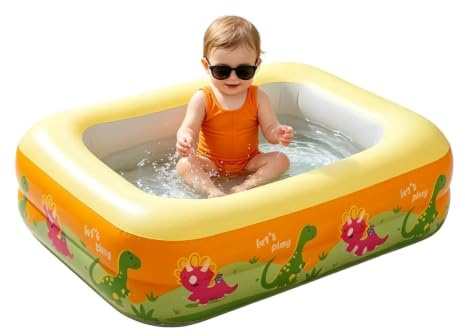 Piscina gonfiabile per bambini, grande vasca da bagno portatile in PVC antiscivolo, rettangolare per bambini, per adulti, ragazze, casa, interni, giardino, estate