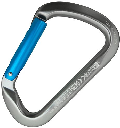 Desconocido Kong Große Mehrzweck-Kette, Aluminium, gerade, eloxiert, Karabinerhaken, für Erwachsene, Unisex, Grau/Cyan (Mehrfarbig), Einheitsgröße