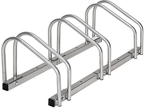 tectake® Fahrradständer Fahrrad, e-Bike, Bike Stand Fahrräder, Fahrrad Ständer, Fahrradhalterung Garage, Fahrradständer Boden oder Wand - für 3x Rad
