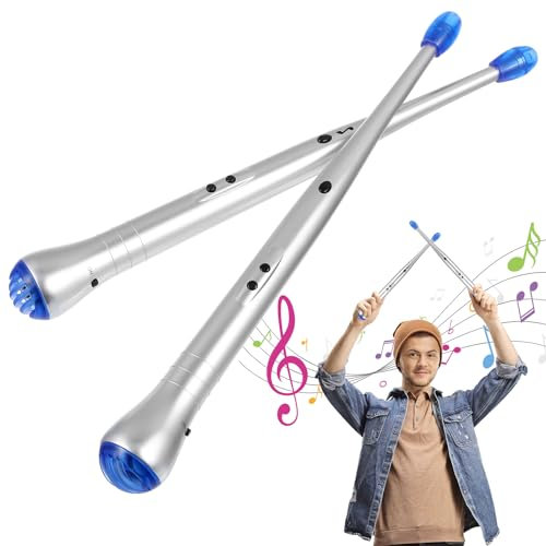 Rosenice Paire de baguettes de batterie électroniques pour enfants, jouet musical