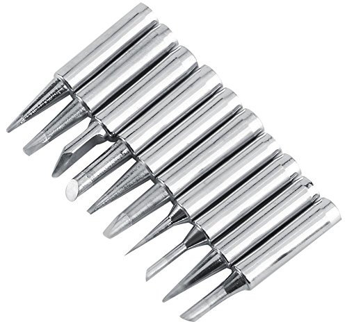 Serie 900M-T Lötkolbenspitze aus Kupfer Vergoldet Nickel-Eisen für Lötstation Form I, B, K, 1.2D, 1.6D, 3.2D, 2C, 3C, 4C (10 teilig).