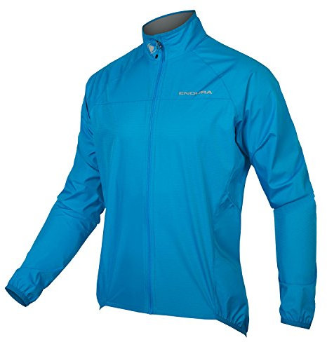 Endura Herren Xtract Fahrradjacke II | Wasserdicht | Atmungsaktiv | Kompakt verstaubar Jacke, Leuchtend Blau, L