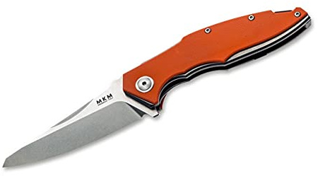 MKM Unisex – Erwachsene Orange Taschenmesser Raut G10 Flipper, 20,4cm