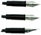 3 Spare Nibs (Fine, Extra Fine and Bent Nib) for Hongdian Fountian Pen for Forest 1850, 1851, 6013, 517S and 517D Series (Silver)
