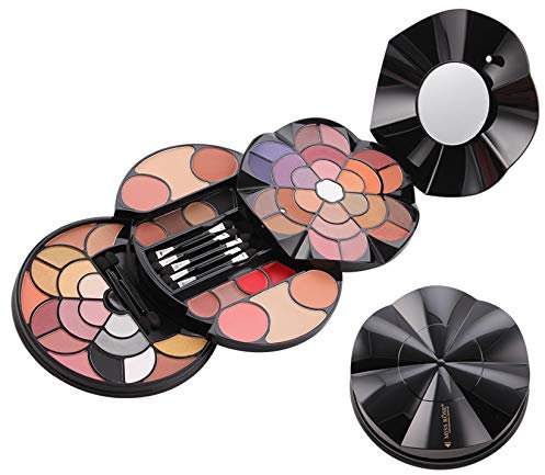 FantasyDay Multifunktions Exquisite Make-up Geschenkset Kosmetik Schmink Kit für Gesicht, Augen und Lippen - Makeup Paletten Schminkkoffer mit Lidschatten Palette, Lippenstift, Rouge, Mascara, Pinsel