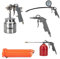 VITO Druckluftset für Kompressoren 5-tlg. 8 bar max., Schnellkupplung, Spritzpistole mit Saugnapf, Waschpistole, Aufblaspistole, Rückspulschlauch 5 m, Ausblaspistole - VIKITCO5