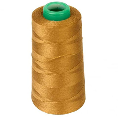 Filo Filato in Poliestere Cucito Coil Jeans Filettatura Motore Colore Bobine per Cuoio Tela Adatto per Macchina da Cucire 20s / 2 d'oro (Giallo)