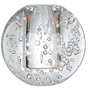 LONGWIN Vase à bulles en verre - Décoration d'intérieur - Vase floral transparent pour plantes de fête, mariage, centre de table en forme de boule