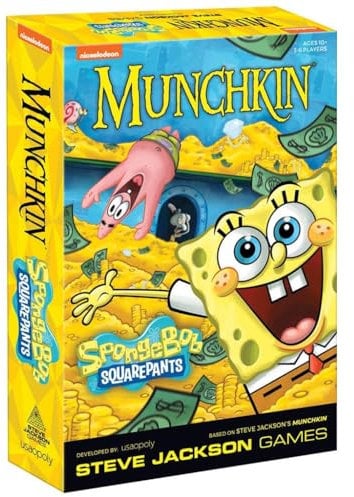 USA-OPOLY, Munchkin: Spongebob Squarepants, Board Game, Ages 10+, 3-6 Players, 60-120 Minutes Playing Time
