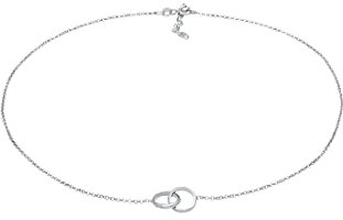 Elli Halskette Damen Choker Kreis Minimal Basic Trend in 925 Sterling Silber
