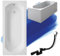 BADLAND Badewanne Original Weiß Acryl Wanne Rechteck INTRICA 170x75 KOMPLETTSET SET mit Weiß Acrylschürze + Füßen und Exklusive Chrom Automatik Ablaufgarnitur Made in EU 4in1