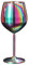 WMLBK Weingläser Aus Edelstahl, 1 STÜCKE Rotweinglas Mit Metallstiel, Bruchsicher, Für Weißwein/rotwein, Cocktailgläser, 500 ML Silberfarben Rotweingläser Für Wein Camping Geschenk (bunt)