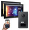 Goliath Hybrid | IP | Full-HD Video Türsprechanlage | App | 1-Fam | 2 x Full-Touchscreen 10 | Aluminium Unterputz Türstation | + RFID | 180° Ultra-Weitwinkel | AV-IPS-628
