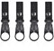 thirei Nylon Gürtel Flaschenhalter Clips,4 StückWasserflaschenhalter Clip,Schlüsselanhänger Flaschenhalter mit Gürtelschnalle, Flaschenhalter Clips für Camping Wandern Outdoor Aktivitäten, Schwarz