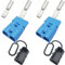 CESFONJER Connecteur Batterie, 175A 600V Batterie Bleu à Connexion Rapide Prise de déconnexion Rapide, Convient au Fil 1/0-2AWG
