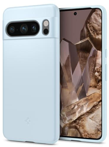 Spigen Thin Fit Hülle Kompatibel mit Google Pixel 8 Pro -Mute Blue