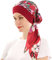 WUERKIYA Kopftuch für Frauen Kopfbedeckung Damen Chemo Kopfbedeckung Im Voraus Gebunden Set Plissiert Headwrap Schals Gap Mütze Damen -Wein Safran