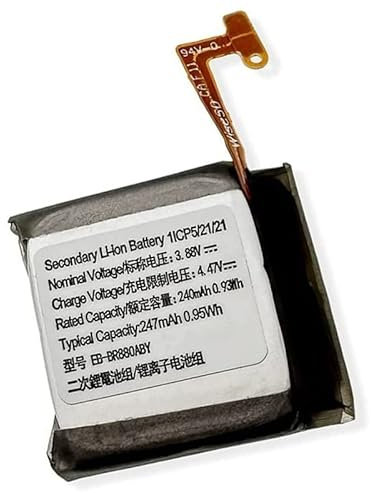 Zgszmall Replacement EB-BR880ABE Battery For Galaxy Watch4 42mm SM-R885UZKAXAA SM-R885UZSAXAA EB-BR880ABY 3.88V