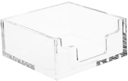 BESTonZON Multifunktions mit Polierten Kanten und Großem Öffnungsdesign aus Acryl Serviettenhülle Transparenter Serviettenhalter für Esszimmer und Restauranttisch
