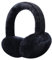 Harssidanzar Classic Winter Ohrenschützer für Männer und Frauen - Unisex Schafsfell, Faltbar, Outdoor, Ski - HU301EU, Schwarz