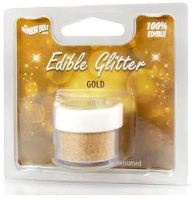 Rainbow Dust Essbarer Glitzer, Gold