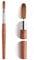 KADS Pure Kolinsky Hair Bristles Acrylic Nail Brush Oval Crimped Shaped RedWood Handle Professional Salon Quality (14#)