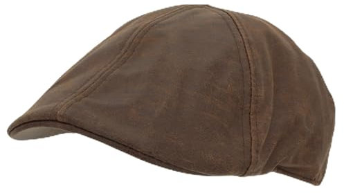 Riki Browns Mütze Englisch Herren Winter Baskenmütze Leichte Vintage 30er Jahre, braun, 58