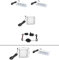 Homeface ISLONA LED 32 Unterbauleuchten Glasbodenbeleuchtung 3er Set LED CLIPS/SPOT inkl. LED Netzteil 12V(3er Set - Kaltweiss 6500K)