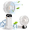 BOSONER Mini-Handventilator, wiederaufladbar, mit 5 Geschwindigkeiten, kleiner tragbarer Ventilator, 4000 mAh, batteriebetrieben, persönlicher leiser Reiseventilator, Urlaub für Kinder, Damen, Herren