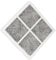 SOS Accessoire Filtro aria Pure N Fresh per frigorifero, congelatore ADQ73214404, ADQ73214408 LG