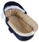 BABYLUX Nestchen für Kinderwagen Stubenwagen BABYWANNE + Matratze 2 Tlg Set Doppelseitig (W103 Velvet Beige)
