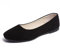 Rojeam Womens Flats Shoes Portable Pumps Ballet Flat Slip-on Ballerina Pumps Shoes Ladies Loafers, Black, Size 9