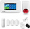 HUXGO® HXA006 Funk Alarmanlage Set WiFi + GSM mit Alarmsirene | Alarm System mit Bewegungsmelder, 3X Fensteralarm/Türsensoren | Alarmanlage fürs Haus, Wohnung, Wohnmobil | Smart Home