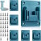 6Packs Tool Holders Tool Support for Makita 14.4v 18V Drill Mount Fit for 18 Volt LXT Li-ion Drill Tools Holder Dock Hanger with 26pcs Screws(Blue)