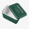 Zeal Insulated Butter Dish, Large 500g Capacity Double Walled Butter Tub/Container with Lid, Melamine – Forest Green