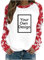 Personalised Top Christmas Prints Long Sleeve Xmas Jumper Printed Shirts for Women Customised T Shirts Make Your Own T Shirt Design Your Own Sweatshirts