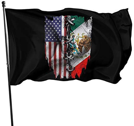 Bandera Americana Vintage De Mexico, Estados Unidos 90X150Cm Bandera De Brisa Personalizado Bandera De Bienvenida Multicolor Banderas De Verano Decorativa Para Festivales Césped Balcón