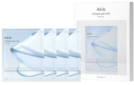 Abib Collagen Gel Mask Jericho Rose Jelly 4 Sheets (Nourishing) I Korean Vegan Collagen, Cooling Nourishing Hyaluronic Acid Hydrogel Face Mask Skin Care (Hidratante (Sedum))