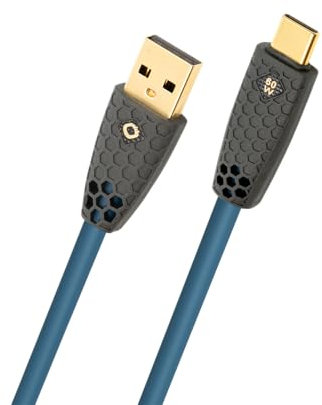 OEHLBACH USB Flex Charge AC - USB Typ A - Typ C Kabel – Ladekabel, patentierter Knickschutz, 10 Gbps Datenrate, 60 W Ladeleistung, TPE-Mantel, OFC Innenleiter, petrol – 1 m