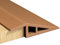 RANJIMA Übergangprofil Selbstklebend, PVC Türschwellen Leiste, Übergangsleiste Boden Höhenausgleich Abdeckleiste für Parkettböden Laminate Schwellen, Bodenprofil, Türschwelle zum Kleben 2M×5cm, Braun