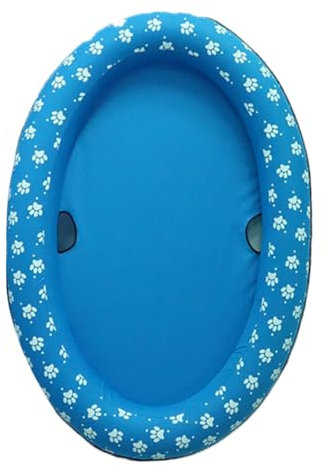 BESPORTBLE Aufblasbarer Haustier-schwimmring Für Hunde Und Katzen Tragbarer Faltbarer Pool Mit Schwimmmatte Hundeschwimmbecken Für Warme Tage