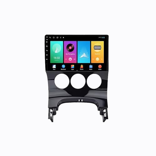 9'' Double Din sat nav car screen Android 15 car radio for Peugeot 3008 2009-2015 with GPS BT FM radio rear view camera cooling fan Mirror Link Multimedia-Player(2+32G)