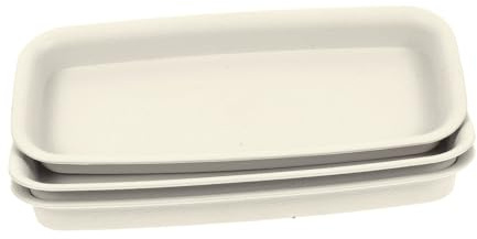 NOLITOY 3 pièces Plateau de Jardinage Plastique Système de Récupération Eau pour Pots de Fleurs Évitez Fuites et Protégez Vos Surfaces pour et Intérieurs Couleur Beige