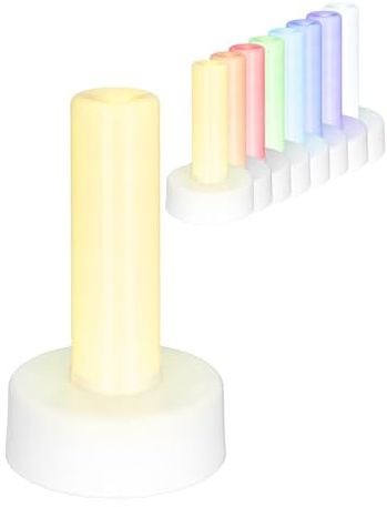 Ideen mit Herz | LED-Säule | Stimmungslicht | LED-Licht für Laternen | 13 cm hoch | batteriebetrieben | mit Timer (Farbwechsel)