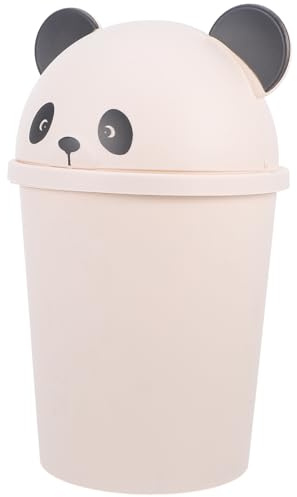 SUPVOX Poubelle Cuisine 12l avec Couvercle Motif Panda Cartoon Poubelle Réutilisable pour Salle de Bain et Bureau Grosse Capacité Décoration Garçon et Filles Multifonctionnelle