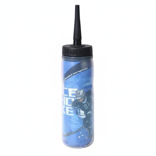 MotiveTech Botella Exprimible para Hockey Doble Capa Botella Deportiva con Sorbete Larga Ligero Bidón con Sorbete Larga para Ciclistas, Entrenamiento, Boquilla Larga