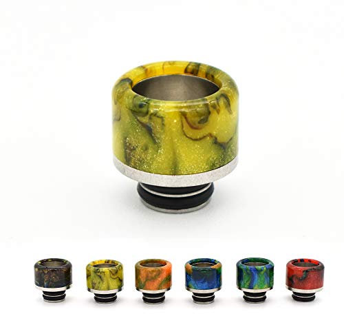Vaportown 510 Mundstücke kompatibel mit Vaporesso iTank 2 Uwell Crown 5 Aspire Nautilus 3 Innokin Zenith Zlide SMOK TFV12 Baby Prince Coolfire Z6 Target 200 Zelos X Kit Vape Drip Tip (Gelb)