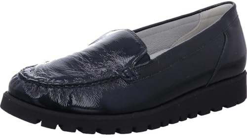 Waldläufer Mokassin Hegli 549001-143-194, Dunkelblau, Lackleder, Weite H Blau