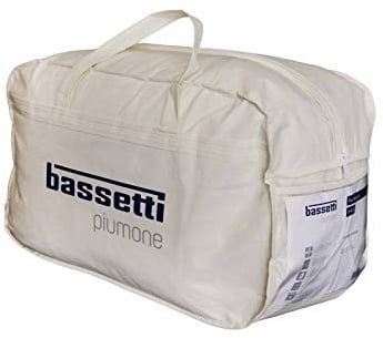 Bassetti piumino invernale + primaverile in microfibra 4 stagioni Made in Italy, matrimoniale cm 250x200
