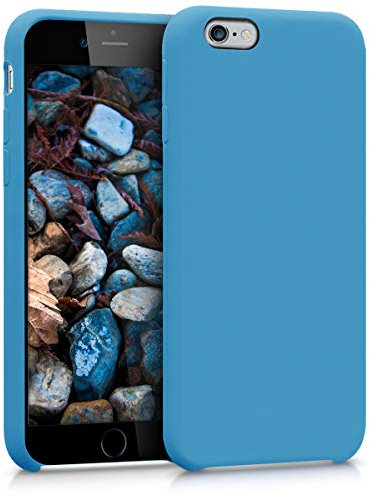 kwmobile Case Compatible with Apple iPhone 6 / 6S Case - TPU Silicone Phone Cover with Soft Finish - Azure Blue
